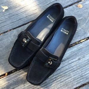 Stuart Weitzman Black Suede Driving Shoe 7.5 NIB